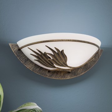 Applique FLEUR 1xE14/60W/230V bronzo