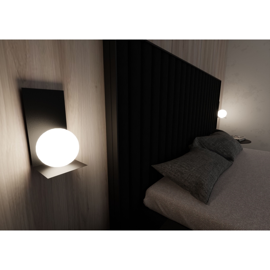 Applique FORM 1xE14/10W/230V nero