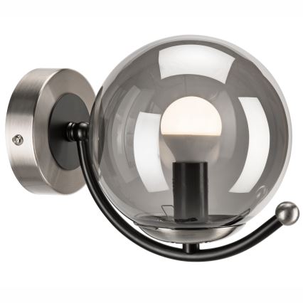 Applique GEORGIA 1xE14/5W/230V cromo opaco/fumé