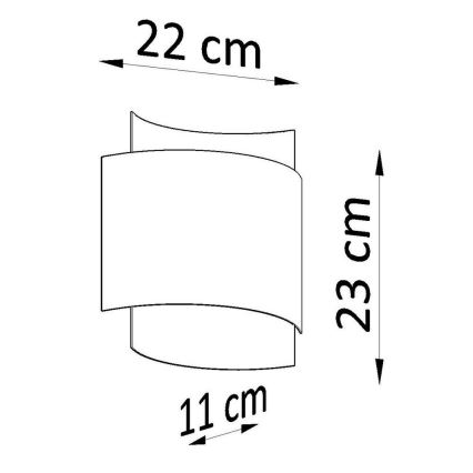 Applique IMPACT 1xG9/40W/230V bianco