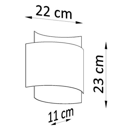 Applique IMPACT 1xG9/40W/230V nera