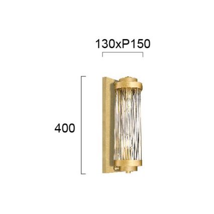 Applique KAROLINA 2xE14/40W/230V dorata