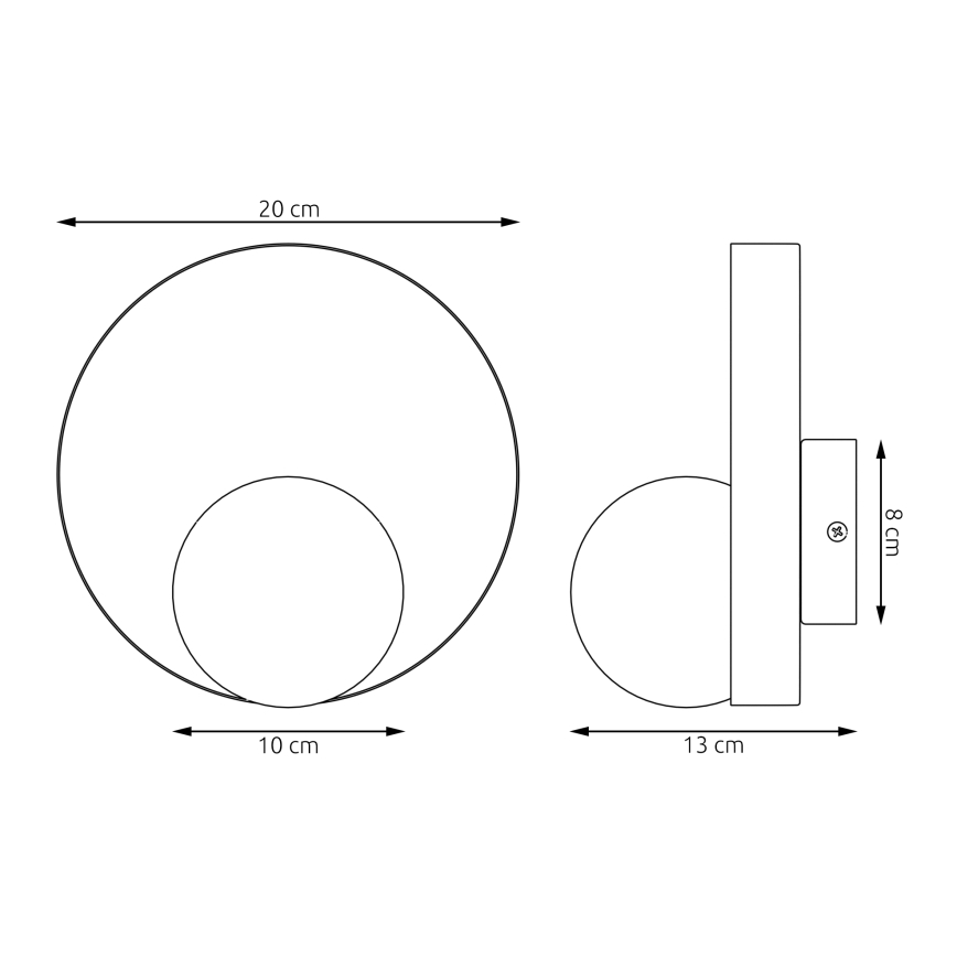 Applique KIDO 1xG9/8W/230V beige