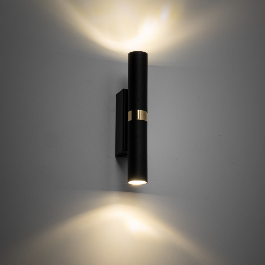 Applique LAGOS 2xG9/3W/230V nero/oro