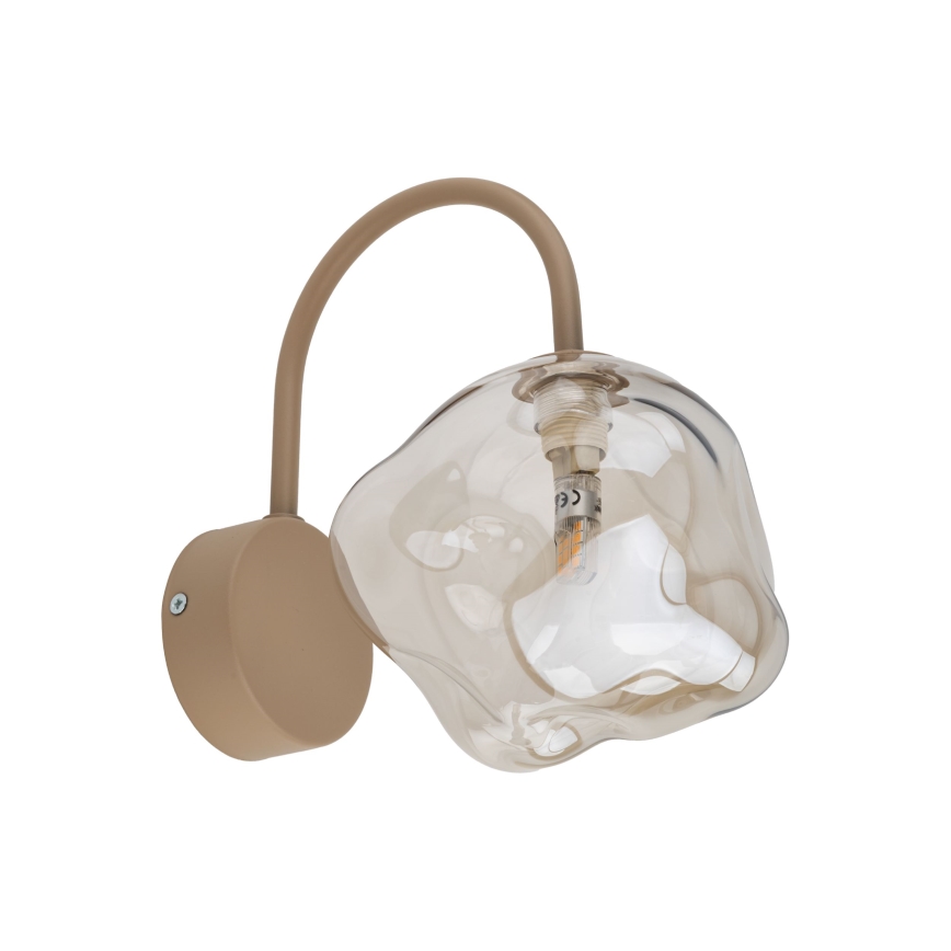 Applique LAVA 1xG9/8W/230V beige/fumé
