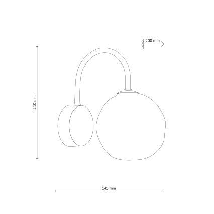 Applique LAVA 1xG9/8W/230V beige/fumé