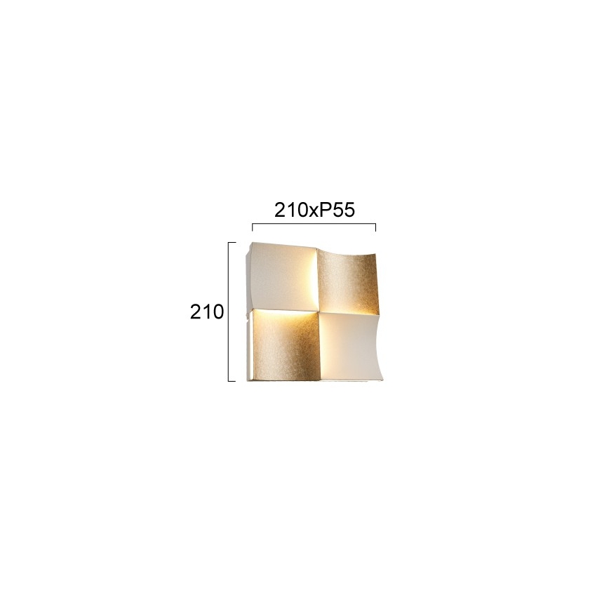 Applique LED ARIELLA LED/24W/230V dorata