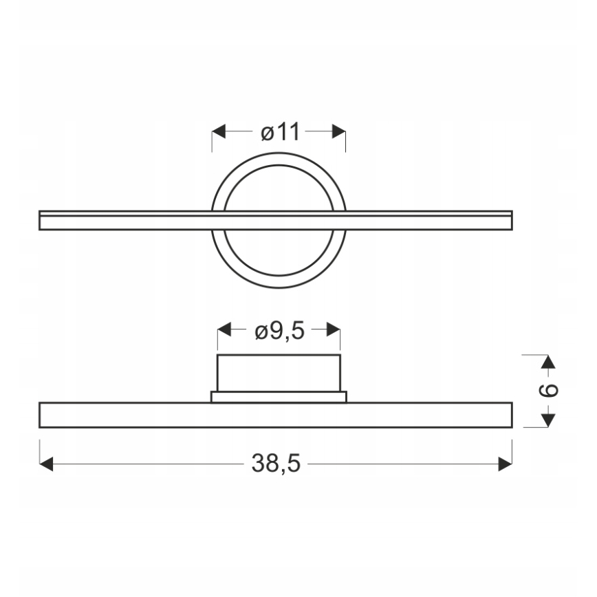 Applique LED BATUTA LED/10W/230V marrone