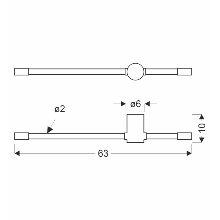 Applique LED BATUTA LED/14W/230V oro