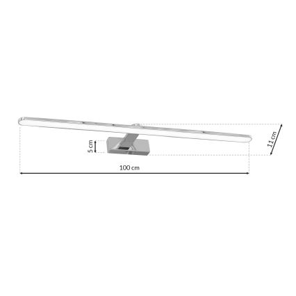 Applique LED da  bagno SPLASH 1xLED/21W/230V