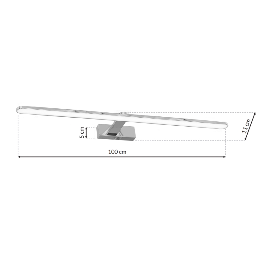 Applique LED da  bagno SPLASH 1xLED/21W/230V