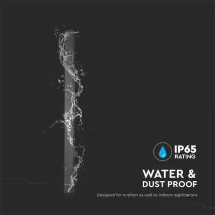 Applique LED da esterno / 23 W / 230 V / 4000 K / IP65 / 141 cm / antracite