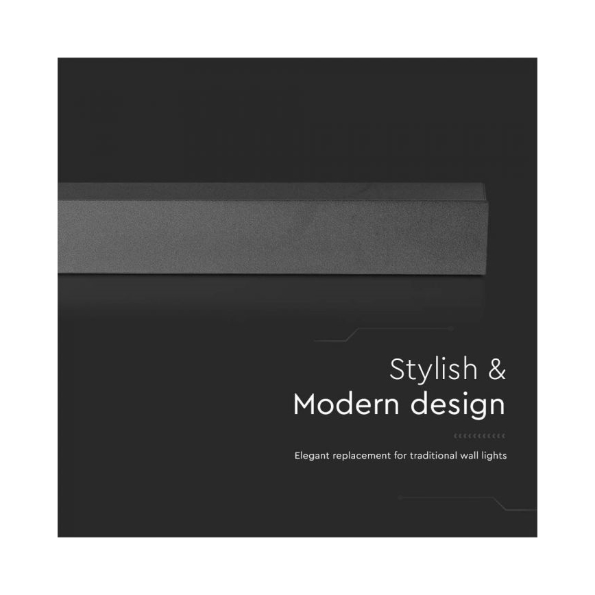 Applique LED da esterno / 23 W / 230 V / 4000 K / IP65 / 141 cm / antracite