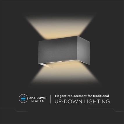 Applique LED da esterno 24W/230V 4000K IP65 antracite