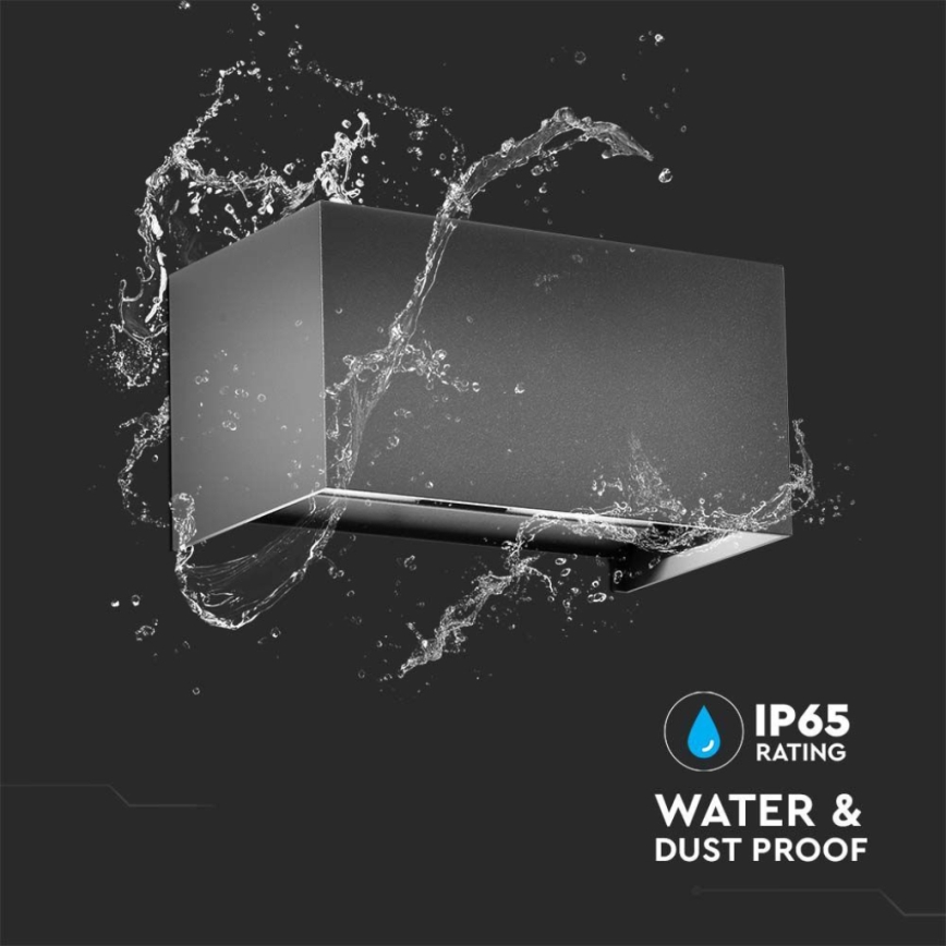 Applique LED da esterno 24W/230V 4000K IP65 antracite