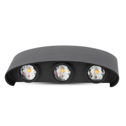 Applique LED da esterno 6xLED/6W/230V IP54 3000K nera