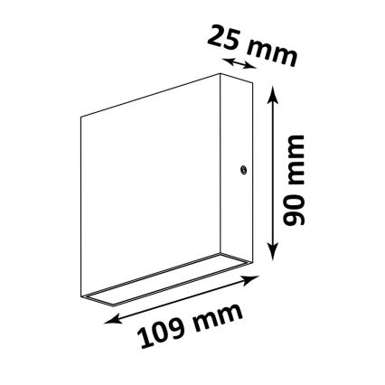 Applique LED da esterno CHICAGO 2xLED/3,25W/230V IP44