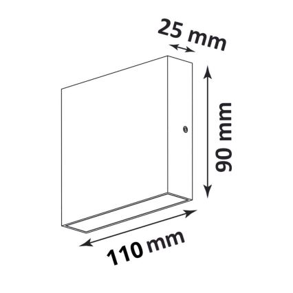 Applique LED da esterno CHICAGO LED/3,5W/230V IP44 bianca