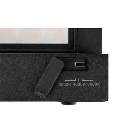 Applique da esterno LED con sensore di movimento e sensore crepuscolare LED/36W/230V 3000/4000/6500K IP54 nero