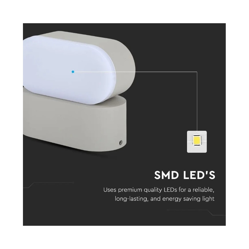 Applique LED da esterno flessibile LED/5W/230V IP65