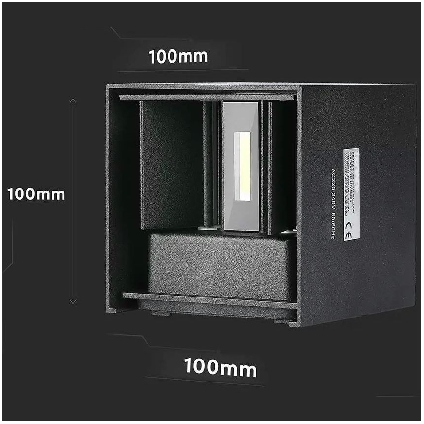 Applique LED da esterno LED/5W/230V 3000K IP65 nero