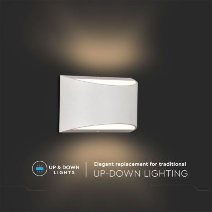 Applique LED da esterno LED/9W/230V 4000K IP54 bianco
