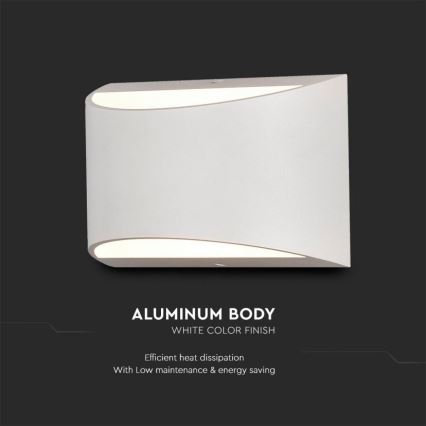 Applique LED da esterno LED/9W/230V 4000K IP54 bianco