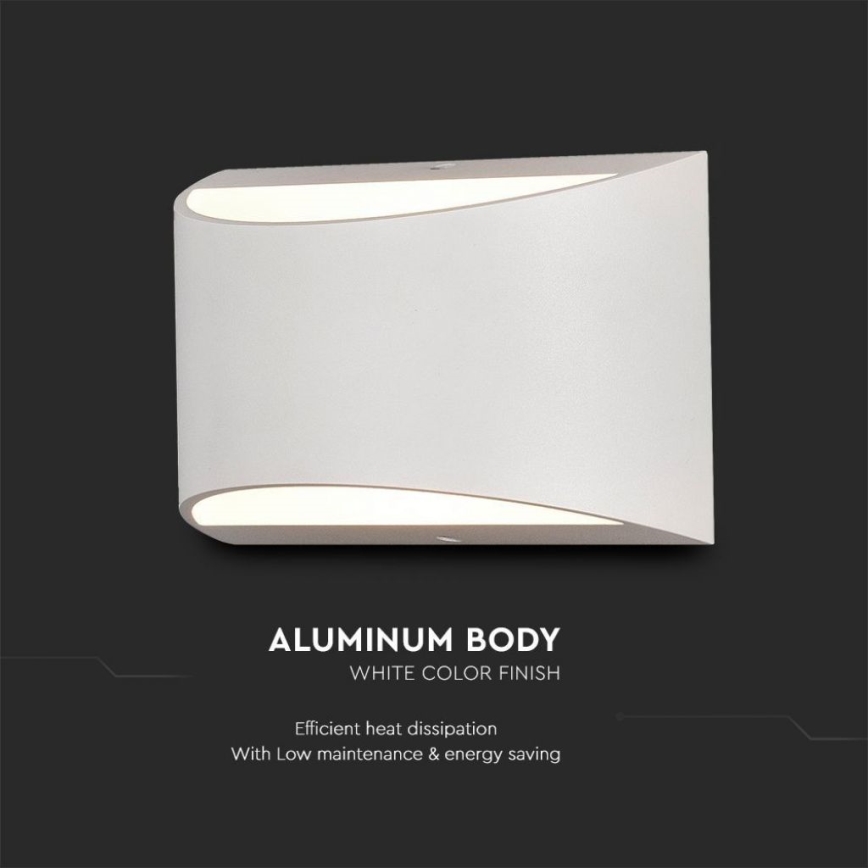 Applique LED da esterno LED/9W/230V 4000K IP54 bianco