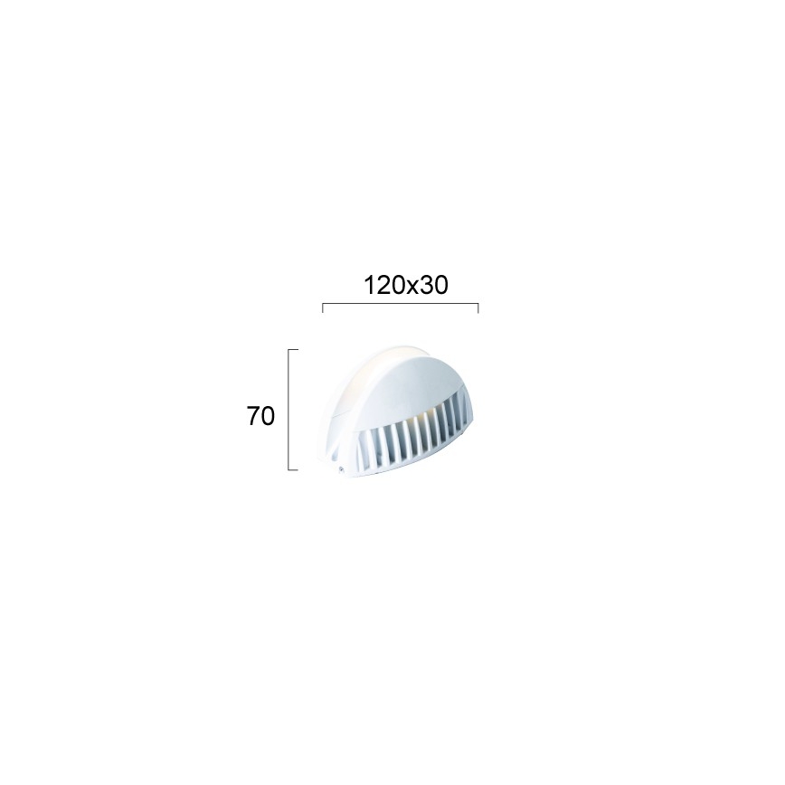 Applique LED da esterno WINDOW LED/7W/230V IP65 bianca