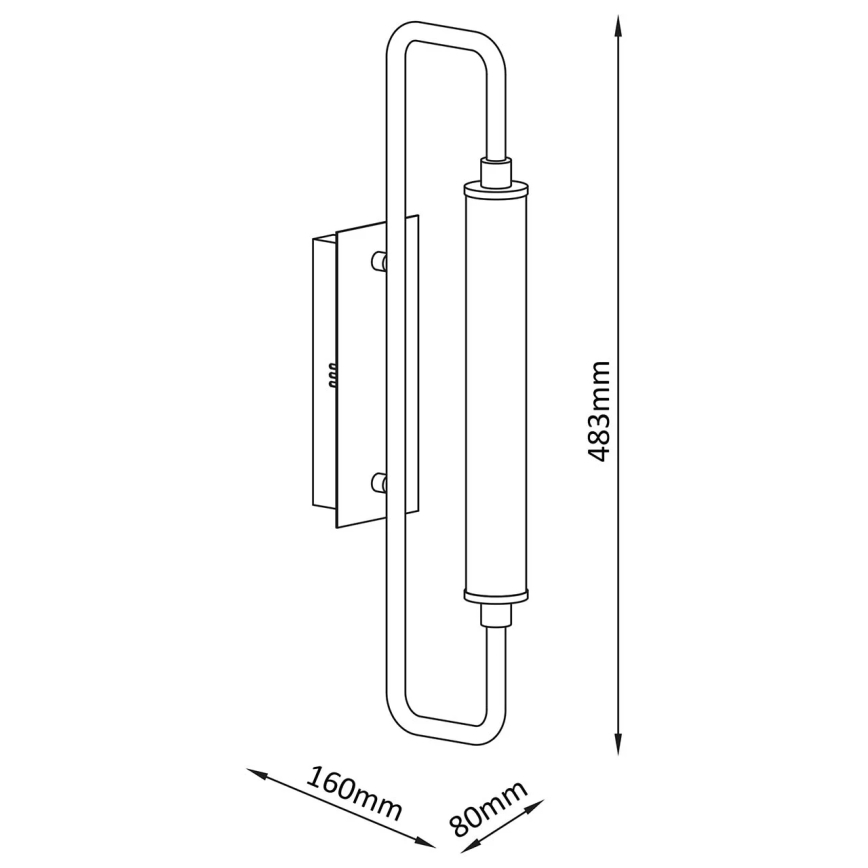 Applique LED FELICJA LED/10W/230V 4000K nera