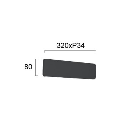 Applique LED KELDA LED/12W/230V 3000K/4000K nera