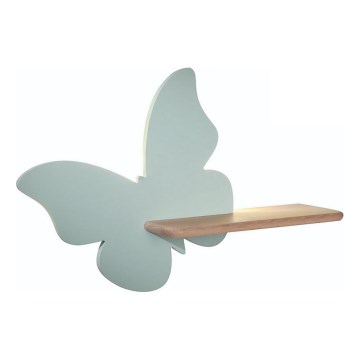 Applique LED per bambini con mensola FARFALLA LED/5W/230V verde/legno
