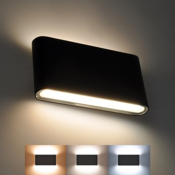 Applique LED per esterno MODENA LED/12W/230V 3000/4000/6000K IP54 nero