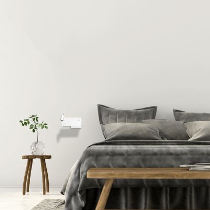 Applique LED SHELF LED/4W+LED/5W+LED/2W/230V + porta USB bianca