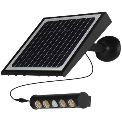 Applique LED solare con sensore LED/8W/3,7V IP65 6000K