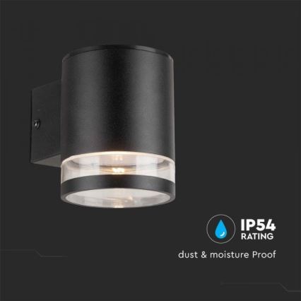 Applique LED solare da esterno LED/1W/3,7V 3000K IP54 1200 mAh nero