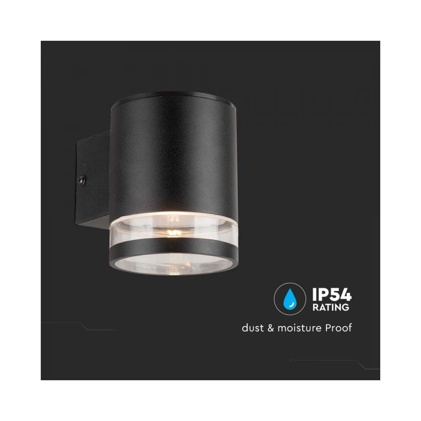Applique LED solare da esterno LED/1W/3,7V 3000K IP54 1200 mAh nero