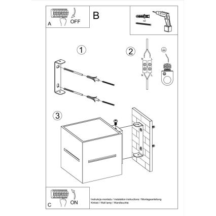 Applique LOBO 1xG9/40W/230V bianco