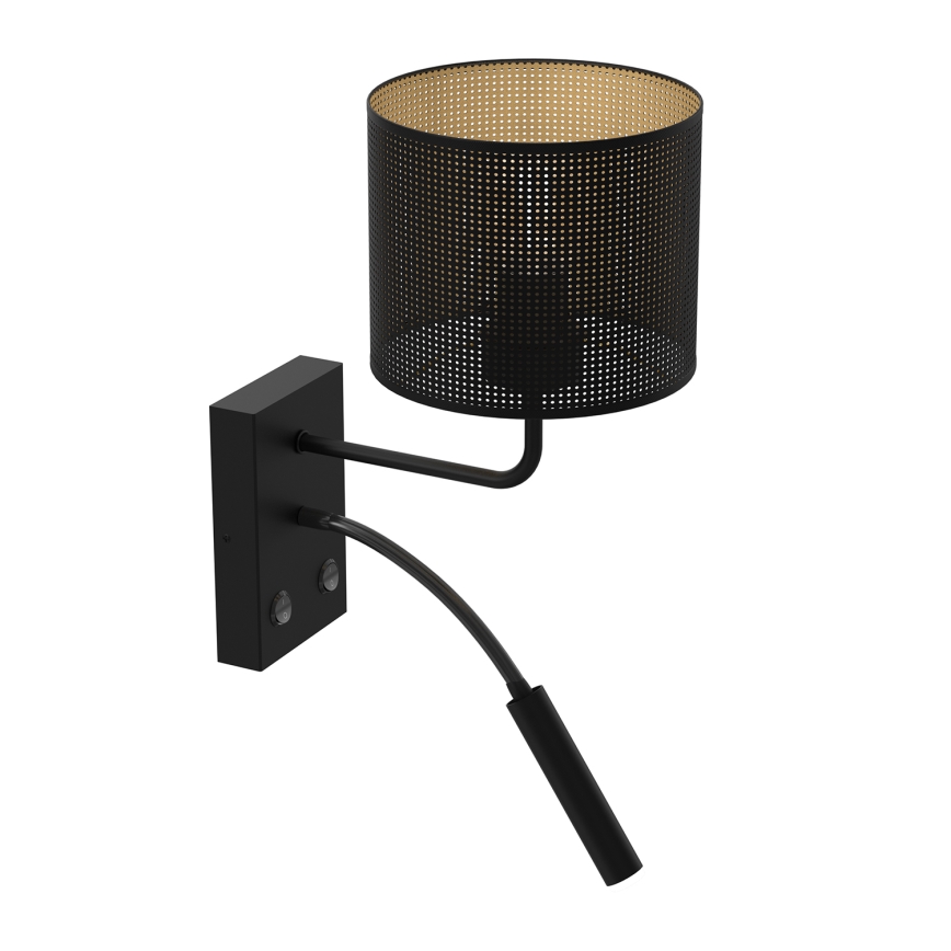 Applique LOFT SHADE 1xE27/60W+1xG9/8W/230V nero/oro