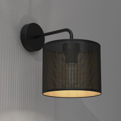 Applique LOFT SHADE 1xE27/60W/230V nero/oro