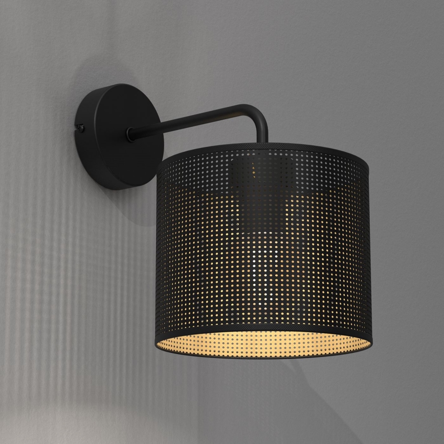 Applique LOFT SHADE 1xE27/60W/230V nero/oro