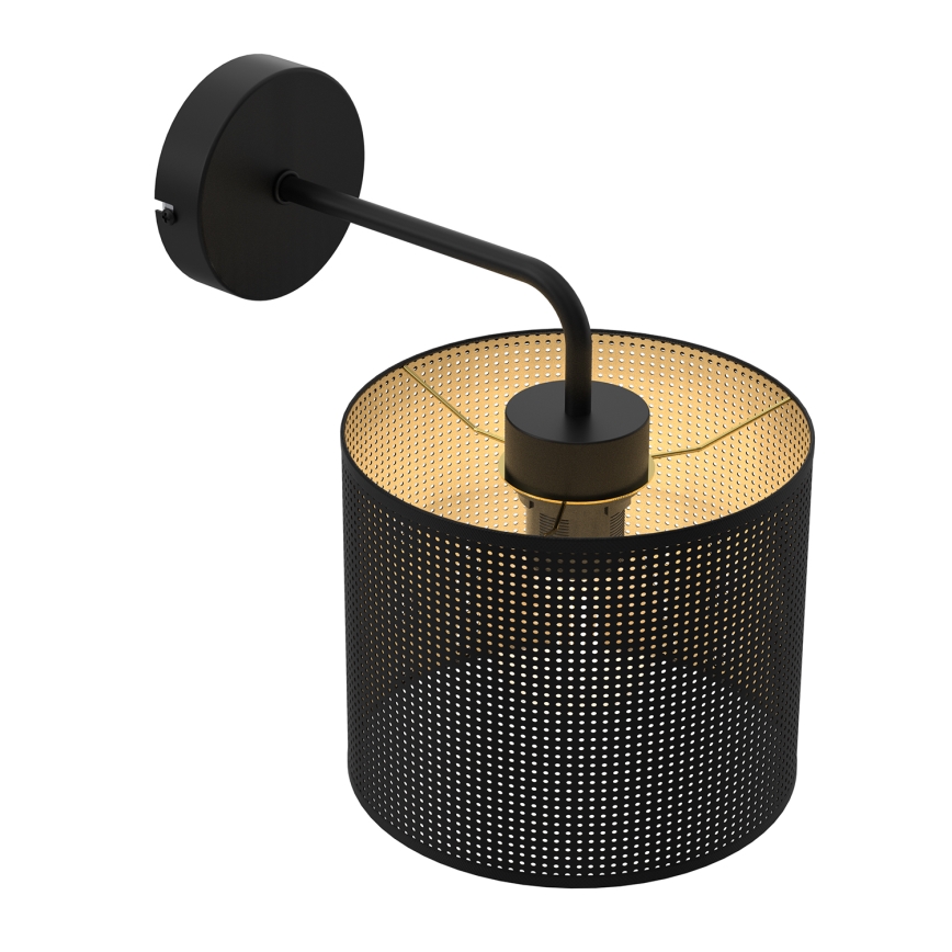 Applique LOFT SHADE 1xE27/60W/230V nero/oro