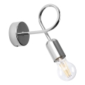 Applique LOOP 1xE27/15W/230V cromo lucido