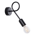 Applique LOOP 1xE27/15W/230V nero