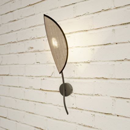 Applique LOTUS 1xE14/10W/230V nero/beige