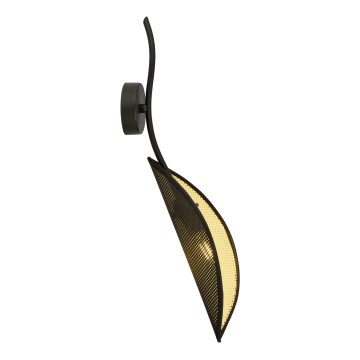 Applique LOTUS 1xE14/10W/230V nero/oro