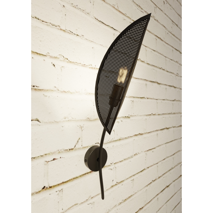 Applique LOTUS 1xE14/10W/230V nero/oro