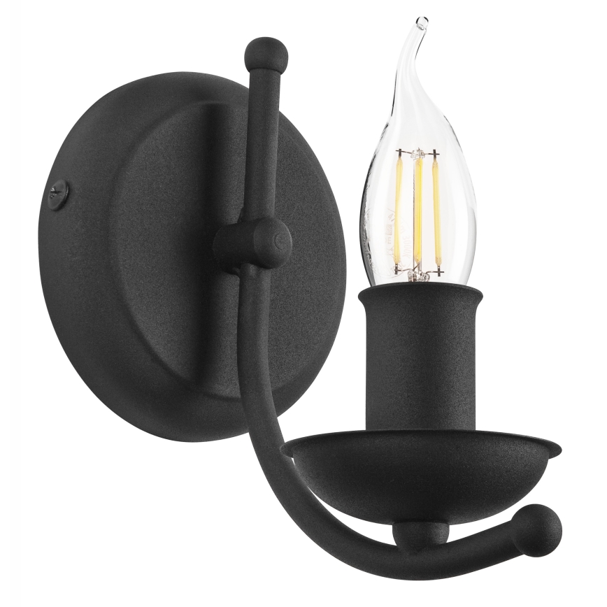 Applique LUCY 1xE14/60W/230V nero