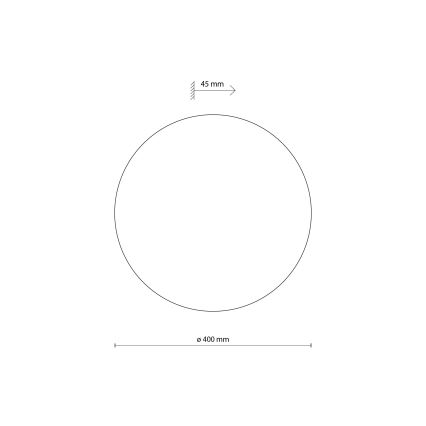 Applique LUNA 4xG9/8W/230V diametro 40 cm grigio