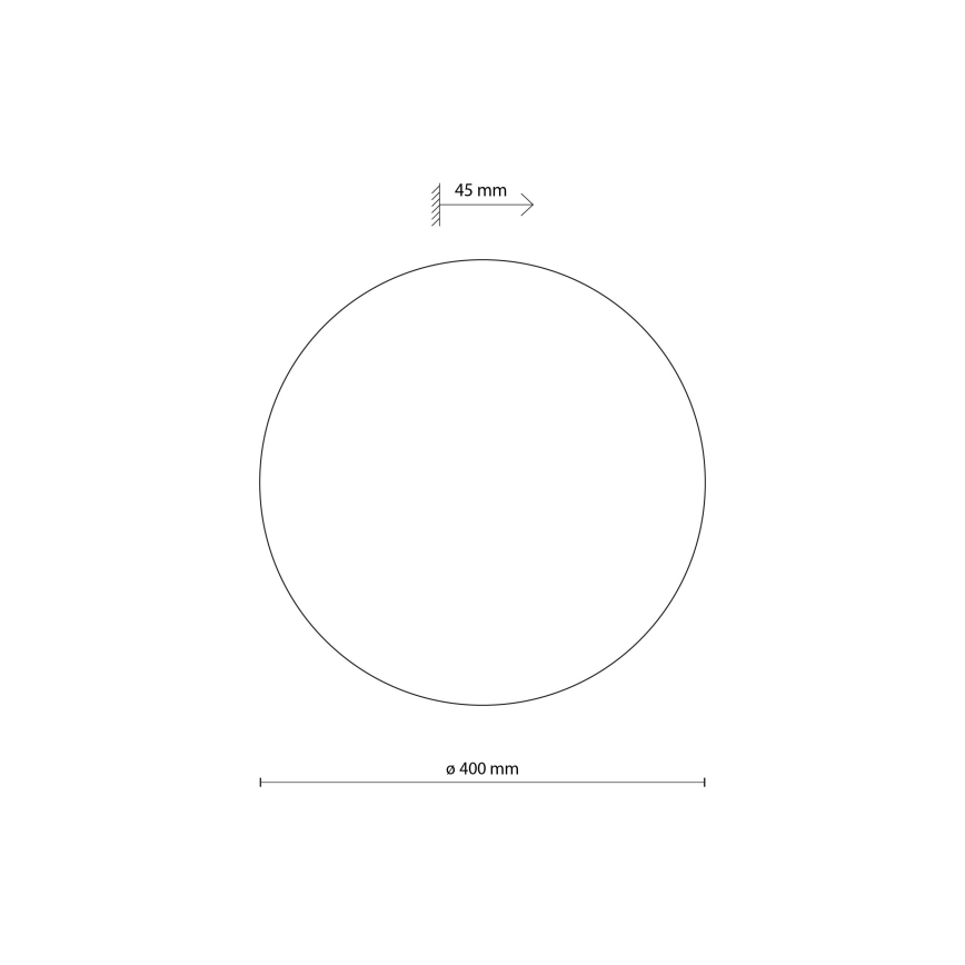 Applique LUNA 4xG9/8W/230V diametro 40 cm grigio